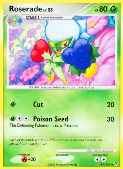 Roserade 81/147 Supreme Victors Pokemon card