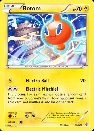 Rotom 29/98 Ancient Origins Pokemon card