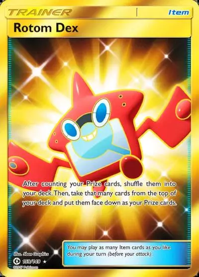Rotom Dex 159/149 Sun & Moon Pokemon card