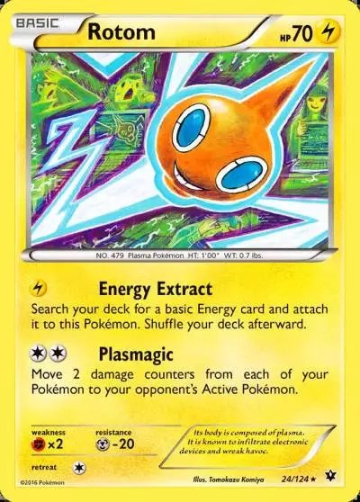 Rotom 24/124 Fates Collide Pokemon card