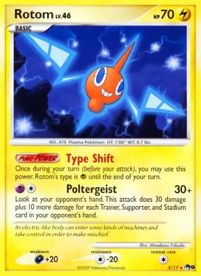 Rotom 5/17 POP Series 9 Pokemon card