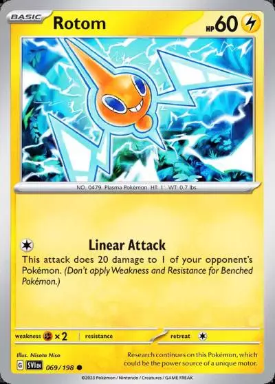 Rotom 69/198 Scarlet & Violet Pokemon card