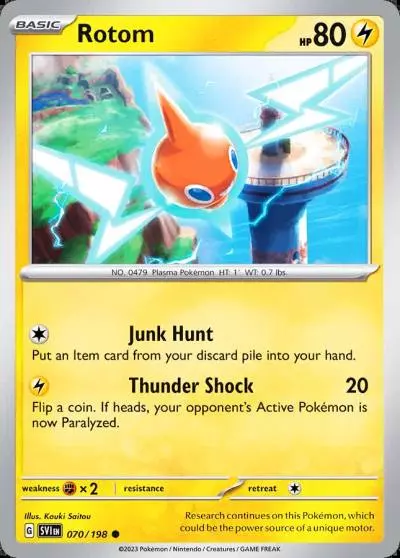 Rotom 70/198 Scarlet & Violet Pokemon card