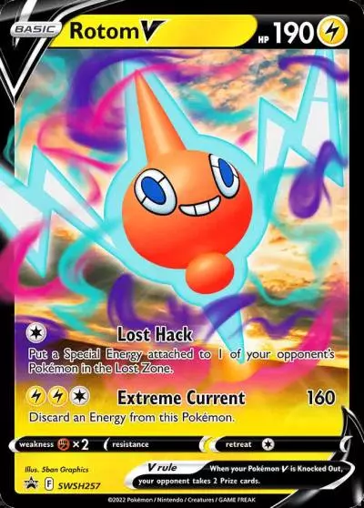 Rotom V SWSH257/307 SWSH Black Star Promos Pokemon card