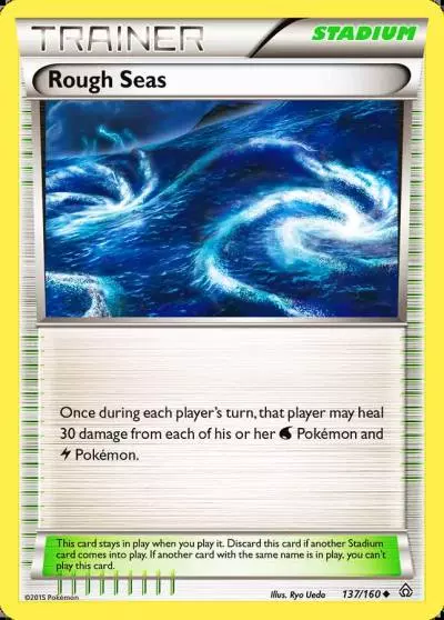 Rough Seas 137/160 Primal Clash Pokemon card