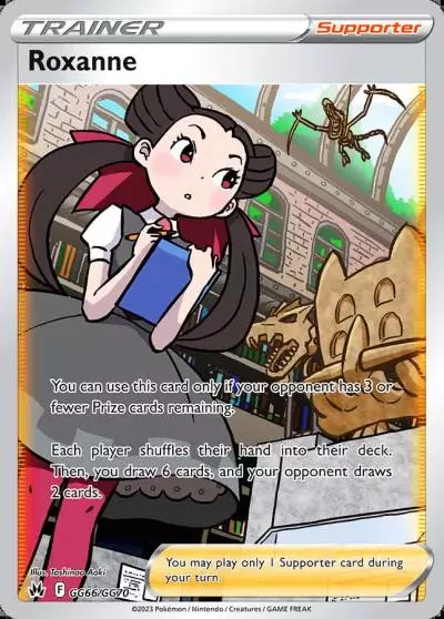 Roxanne GG66/70 Crown Zenith Galarian Gallery Pokemon card