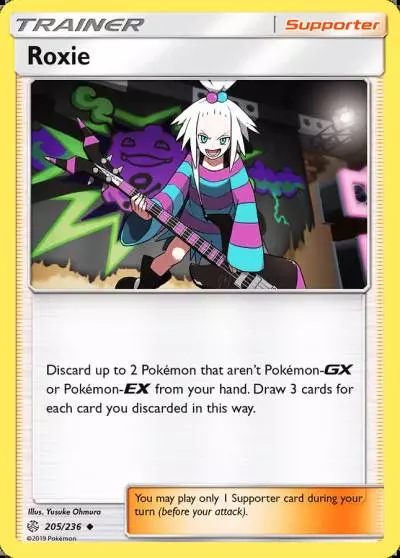 Roxie 205/236 Cosmic Eclipse Pokemon card