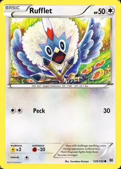 Rufflet 129/162 BREAKthrough Pokemon card