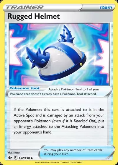 Rugged Helmet 152/198 Chilling Reign Pokemon card