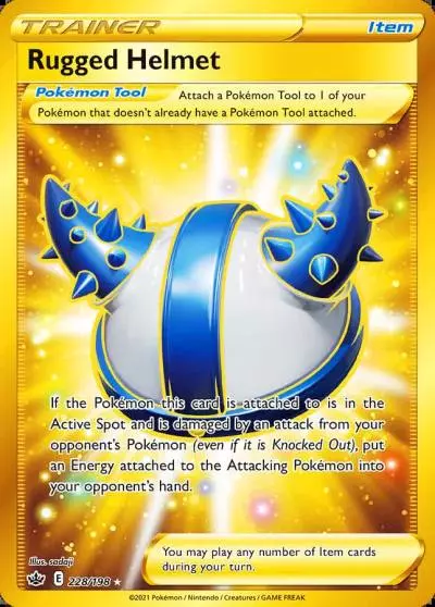 Rugged Helmet 228/198 Chilling Reign Pokemon card