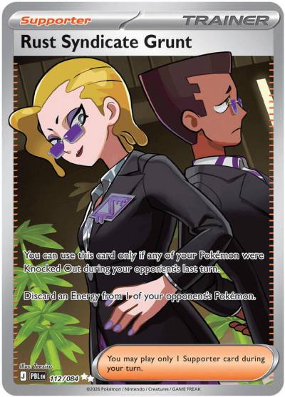 Rust Syndicate Grunt 112/84 Pitch Black Pokemon card