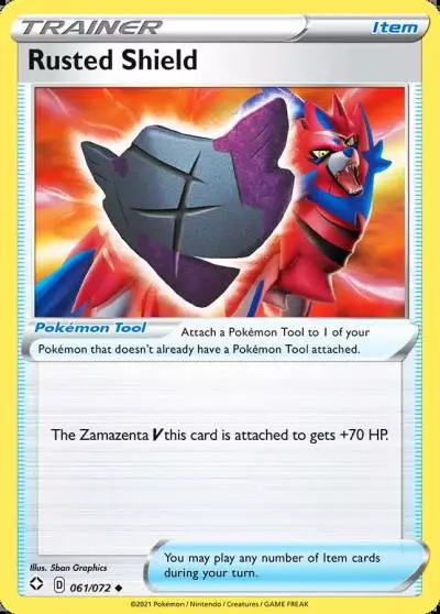 Rusted Shield 61/72 Shining Fates Pokemon card