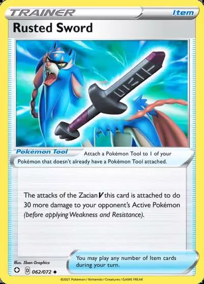 Rusted Sword 62/72 Shining Fates Pokemon card