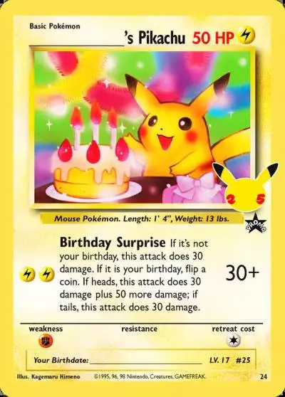 _____'s Pikachu 24/25 Celebrations: Classic Collection Pokemon card