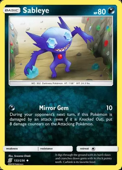 Sableye 133/236 Unified Minds Pokemon card