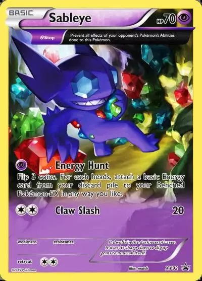 Sableye XY92/211 XY Black Star Promos Pokemon card