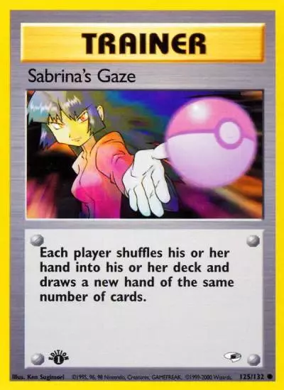 Sabrina's Gaze 125/132 Gym Heroes Pokemon card