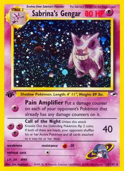 Sabrina's Gengar 14/132 Gym Heroes Pokemon card
