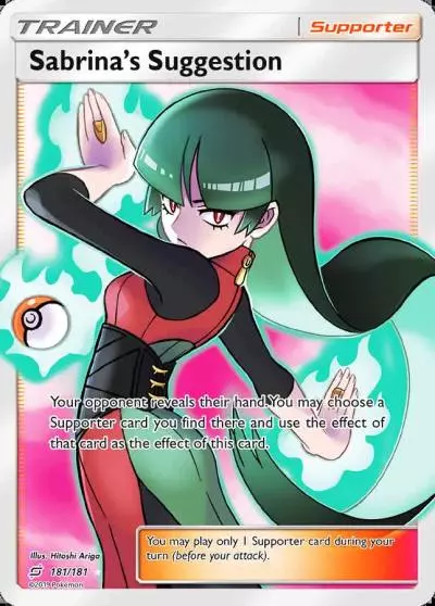 Sabrina's Suggestion 181/181 Team Up Pokemon card