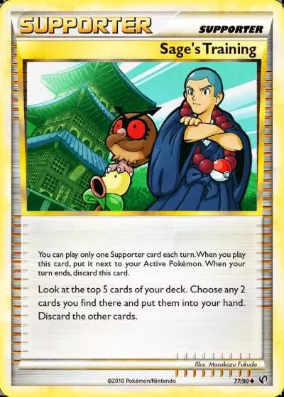 Sage's Training 77/90 HS—Undaunted Pokemon card