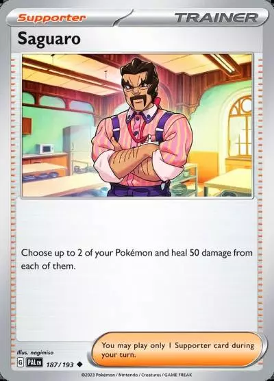 Saguaro 187/193 Paldea Evolved Pokemon card