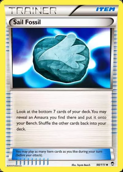 Sail Fossil 98/111 Furious Fists Pokemon card