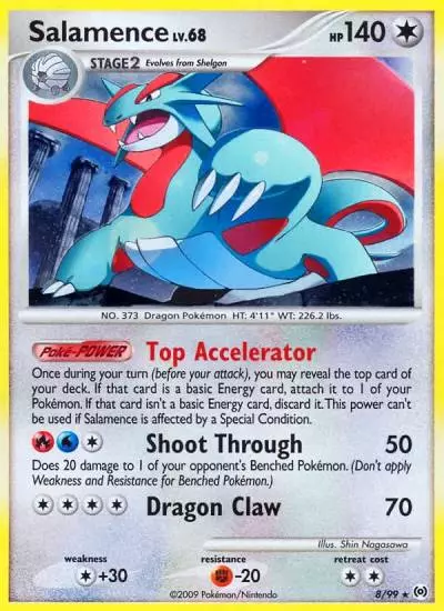 Salamence 8/99 Arceus Pokemon card