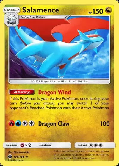 Salamence 106/168 Celestial Storm Pokemon card