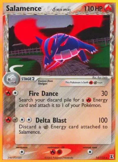 Salamence δ 14/113 Delta Species Pokemon card
