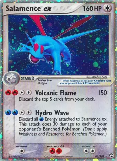 Salamence ex 96/108 Power Keepers Pokemon card