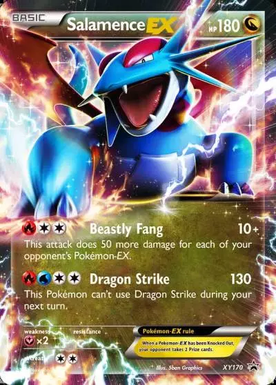 Salamence-EX XY170/211 XY Black Star Promos Pokemon card