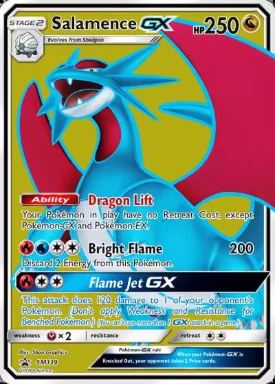 Salamence-GX SM139/248 SM Black Star Promos Pokemon card