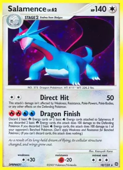 Salamence 18/132 Secret Wonders Pokemon card