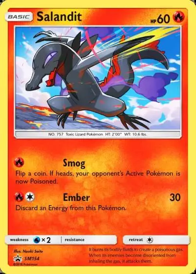Salandit SM154/248 SM Black Star Promos Pokemon card