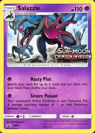 Salazzle SM73/248 SM Black Star Promos Pokemon card