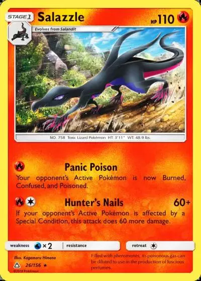 Salazzle 26/156 Ultra Prism Pokemon card