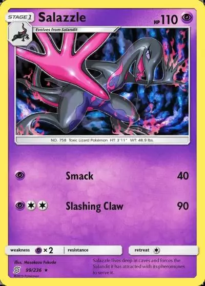 Salazzle 99/236 Unified Minds Pokemon card