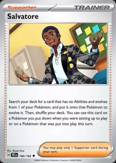 Salvatore 160/162 Temporal Forces Pokemon card