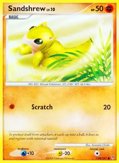 Sandshrew 124/147 Supreme Victors Pokemon card