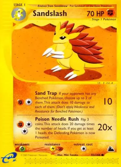 Sandslash 93/144 Skyridge Pokemon card