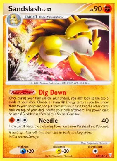 Sandslash 42/147 Supreme Victors Pokemon card