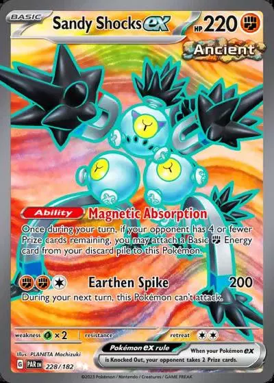 Sandy Shocks ex 228/182 Paradox Rift Pokemon card