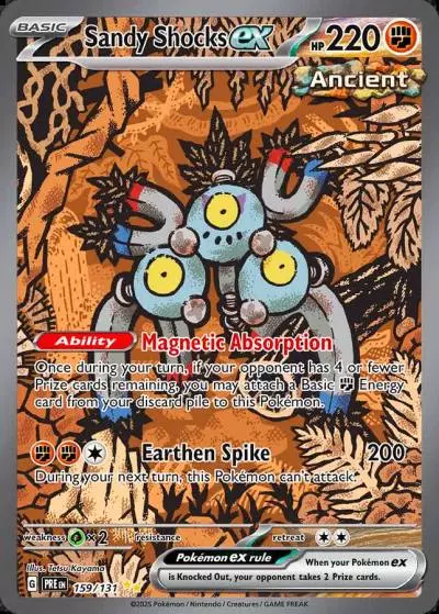 Sandy Shocks ex 159/131 Prismatic Evolutions Pokemon card