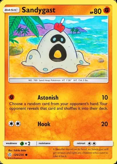 Sandygast 126/236 Cosmic Eclipse Pokemon card
