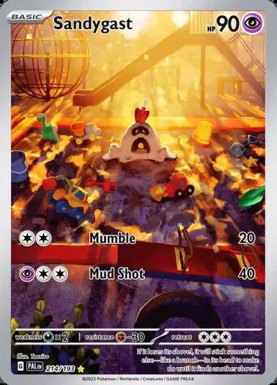 Sandygast 214/193 Paldea Evolved Pokemon card