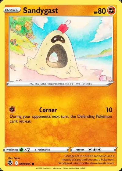 Sandygast 99/195 Silver Tempest Pokemon card
