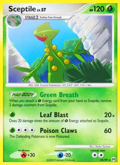Sceptile 30/99 Arceus Pokemon card