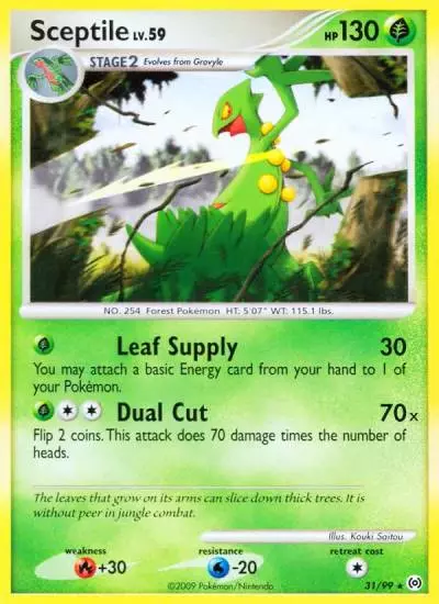 Sceptile 31/99 Arceus Pokemon card