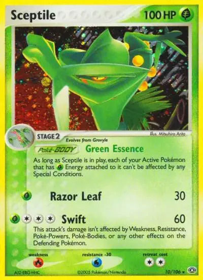 Sceptile 10/106 Emerald Pokemon card
