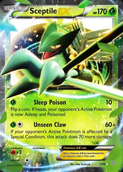 Sceptile-EX 7/98 Ancient Origins Pokemon card